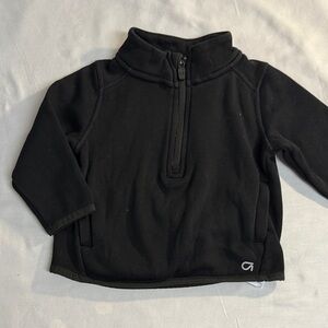 GAP Fit - Black Kids Half-Zip Sweatshirt Jacket